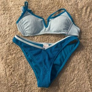 Blue bathing suit